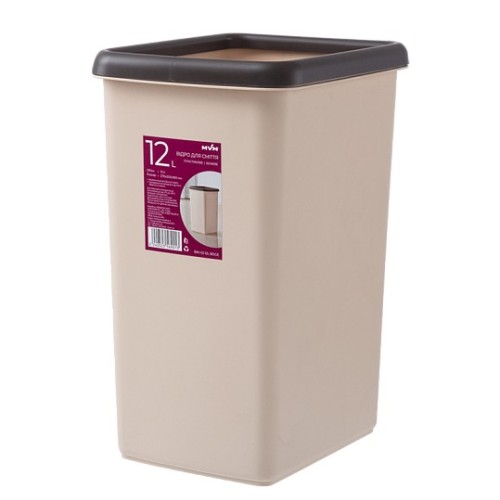 Відро для сміття BIN-02 12L бежеве - BIN-02 12L BEIGE
