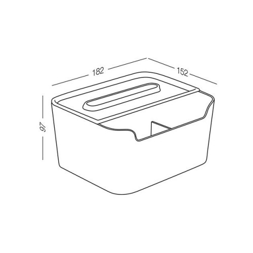 Органайзер настільний FH-17 WHITE 182х152х97 мм - FH-17 WHITE