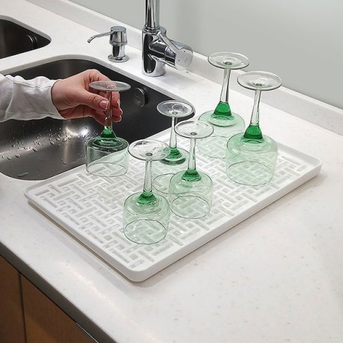 Сушка для посуду з піддоном DR-04 біла - DR-04 WHITE