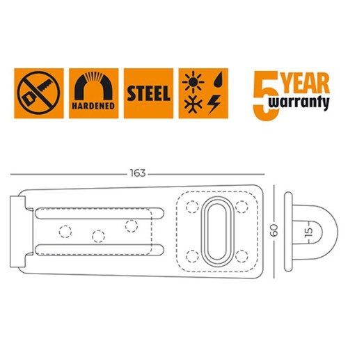 Провушина для навісного замку HASP-03 - HASP-03