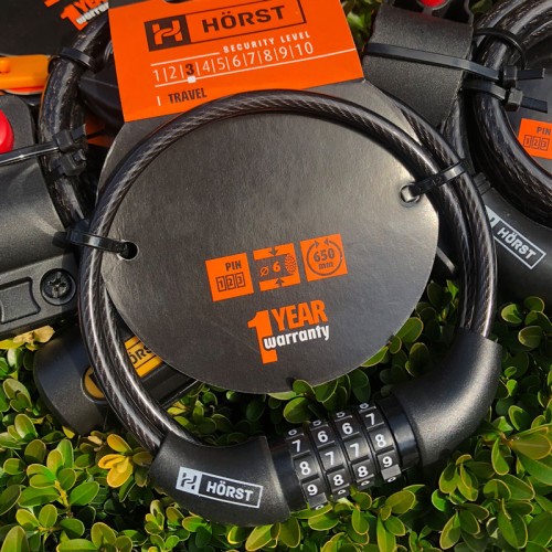 Велосипедний кодовий замок HR-V2-6 - HR-V2-6/650