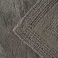 Килимок для ванни "Ліман" 50х80 см, бавовна 2800 г/м2, темно-сірий, двосторонній