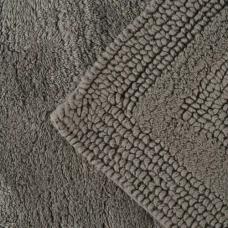 Килимок для ванни "Ліман" 50х80 см, бавовна 2800 г/м2, темно-сірий, двосторонній