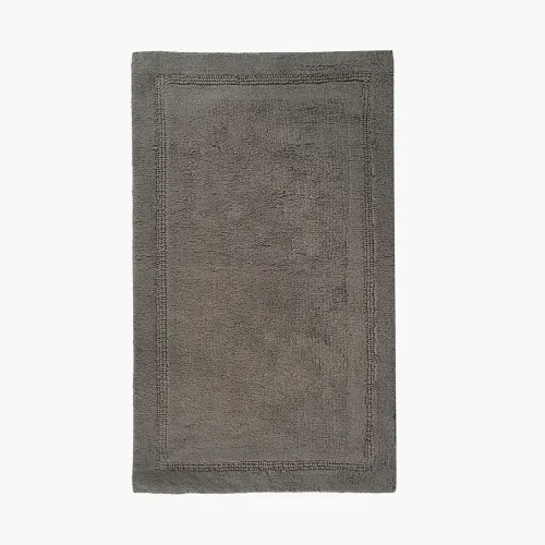 Килимок для ванни "Ліман" 50х80 см, бавовна 2800 г/м2, темно-сірий, двосторонній