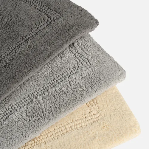 Килимок для ванни "Ліман" 50х80 см, бавовна 2800 г/м2, темно-сірий, двосторонній