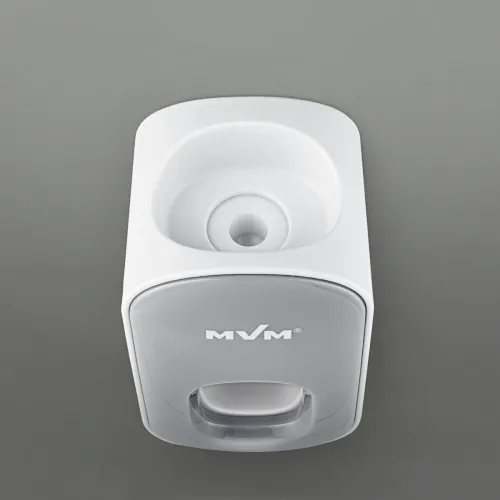 Диспенсер для зубной пасты MVM клеящийся белый/серый из ABS пластика, 113х60х70 мм