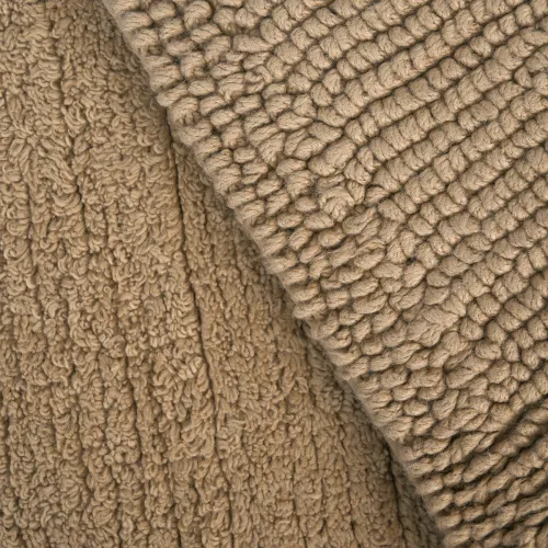 Килимок для ванни "Ліман" 50х80 см, бавовна 2800 г/м2, холодна бежева, двостороння