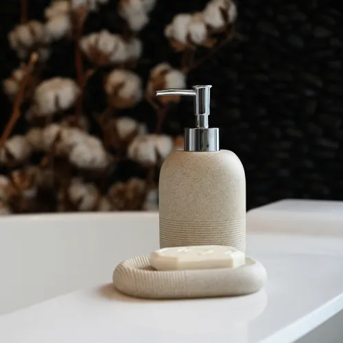 Мыльница BOSTON BA-02 бежевая 127х94 мм из непрозрачной смолы