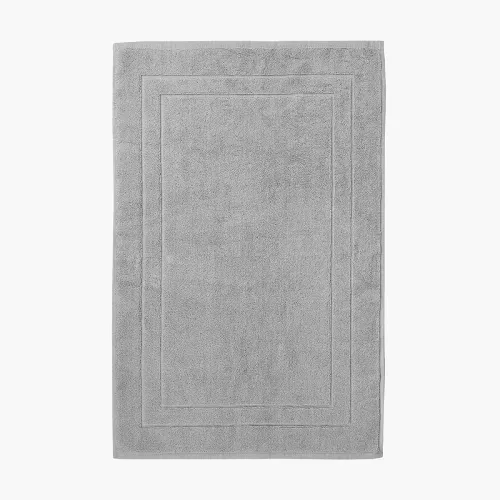 Килимок для ванни "Лагуна" 50х80 см, сірий, бавовна 1200 г/м2