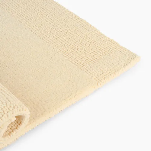 Килимок для ванни "Пляж" 50х60 см, двостороння, бавовна 2400 г/м2, бежева