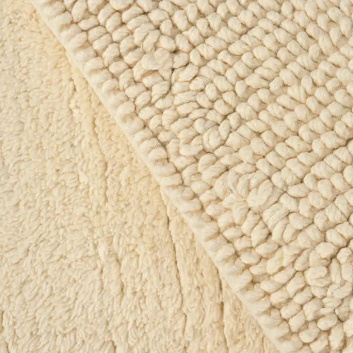 Килимок для ванни "Пляж" 50х60 см, двостороння, бавовна 2400 г/м2, бежева