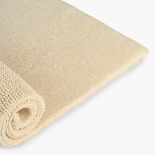 Килимок для ванни "Гавань" 50х80 см, бавовна 2400 г/м2, бежева, двостороння
