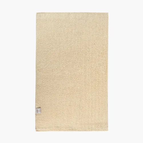 Килимок для ванни "Гавань" 50х80 см, бавовна 2400 г/м2, бежева, двостороння