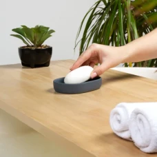 Мильниця MY HOME Milan 125x85x20 мм сірий із кераміки