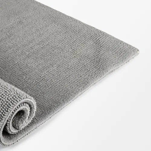 Килимок для ванни "Гавань" 50x80 см, бавовна 2400 г/м², сірий, двосторонній