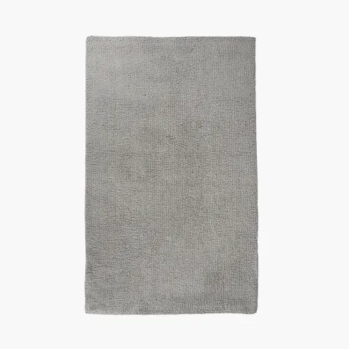Килимок для ванни "Гавань" 50x80 см, бавовна 2400 г/м², сірий, двосторонній