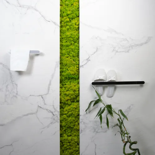 Універсальний тримач MVM 265 мм, що клеиться, білий/сірий для рушників та взуття.