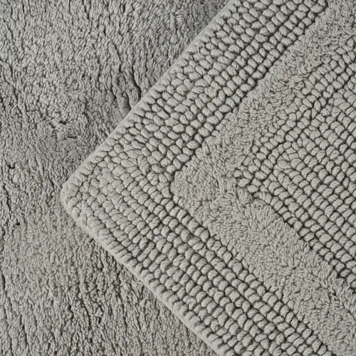 Килимок для ванни "Ліман" 50х80 см, бавовна 2800 г/м2, сірий, двосторонній