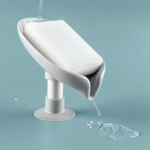 Мыльница МВМ MY HOME серого цвета, раскладная, 130х105х105 мм