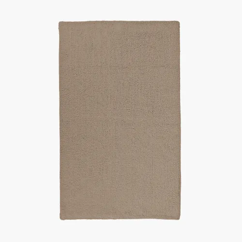 Коврик для ванны "Гавань" 50х80 см, хлопок 2400 г/м2, холодный бежевый, двухсторонний