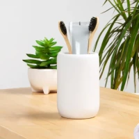 Підставка для зубних щіток та пасти МВМ MY HOME Milan, кераміка, 450 мл, біла