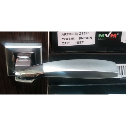 Z-1325 SN/CP ручка для дверей на розетке мат. никель/пол.хром - Z-1325 SN/CP