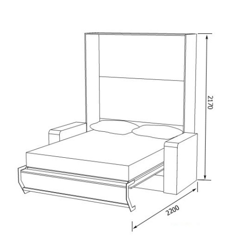 Механізм шафа ліжка диван TGS 508B350 - TGS_508b_350