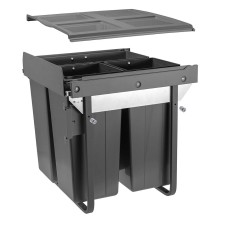 Сегрегатор GTV для кухонних шаф 600 мм 34+2х17л з кріпленням Графіт