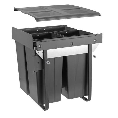 Сегрегатор GTV для кухонних шаф 600 мм 34+2х17л з кріпленням Графіт - PB-45-MF342X17-60A