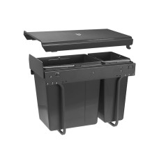 Сегрегатор GTV для кухонних шаф 300 мм 20+10л Графіт