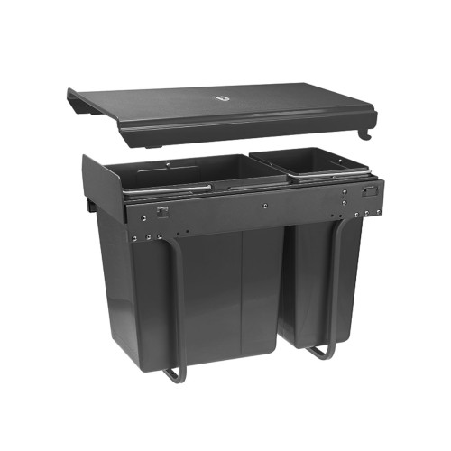 Сегрегатор GTV для кухонних шаф 300 мм 20+10л Графіт - PB-45-002010-60A