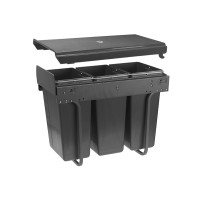 Сегрегатор GTV для кухонних шаф 300 мм 3х10л Графіт