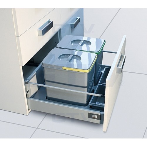 сегрегатор multino 900 мм 2 x 15 л + 2 x 7 л + 3 ємності - pb-91174100b5