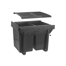 Сегрегатор GTV для кухонных шкафов высокий 450 мм 2х20л Графит